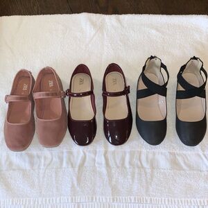 Zara Kids Dress Shoes - Pink, Burgundy, Black Bundle shoes size 31